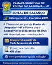 EDITAL DE BALANÇO