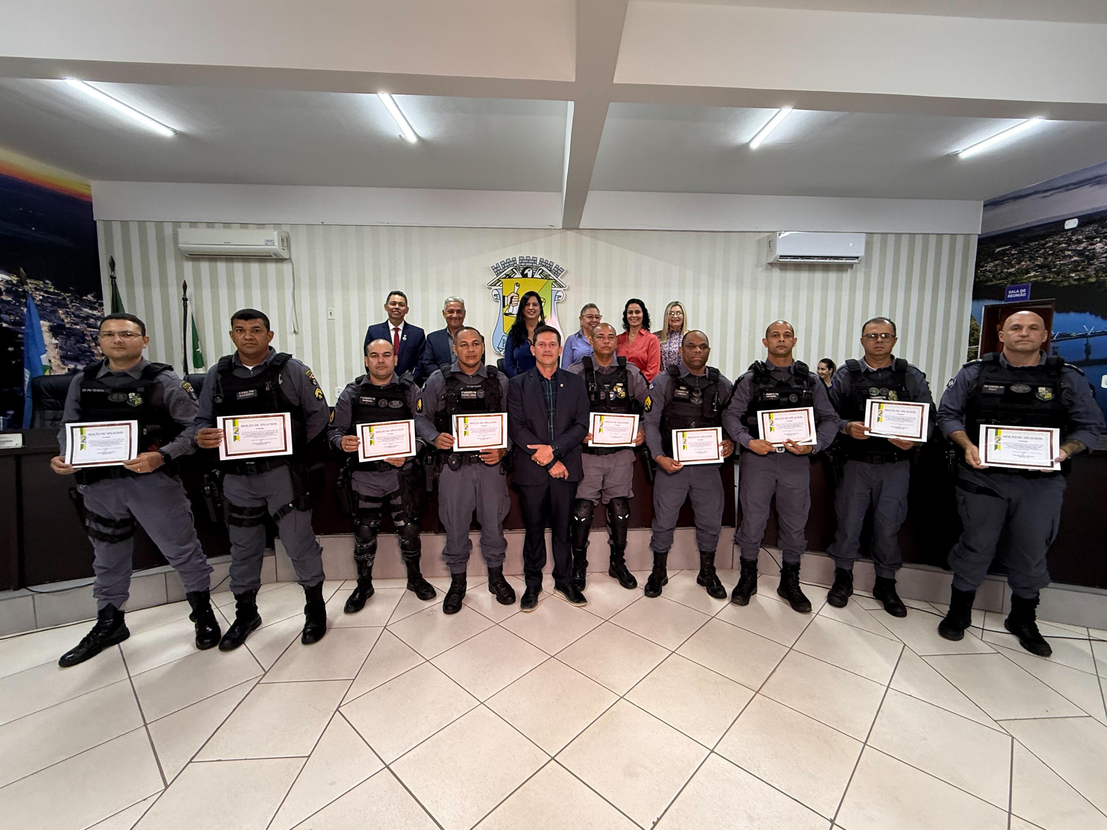 Polícia Militar de Pontal do Araguaia recebe Moção de Aplausos na Câmara Municipal